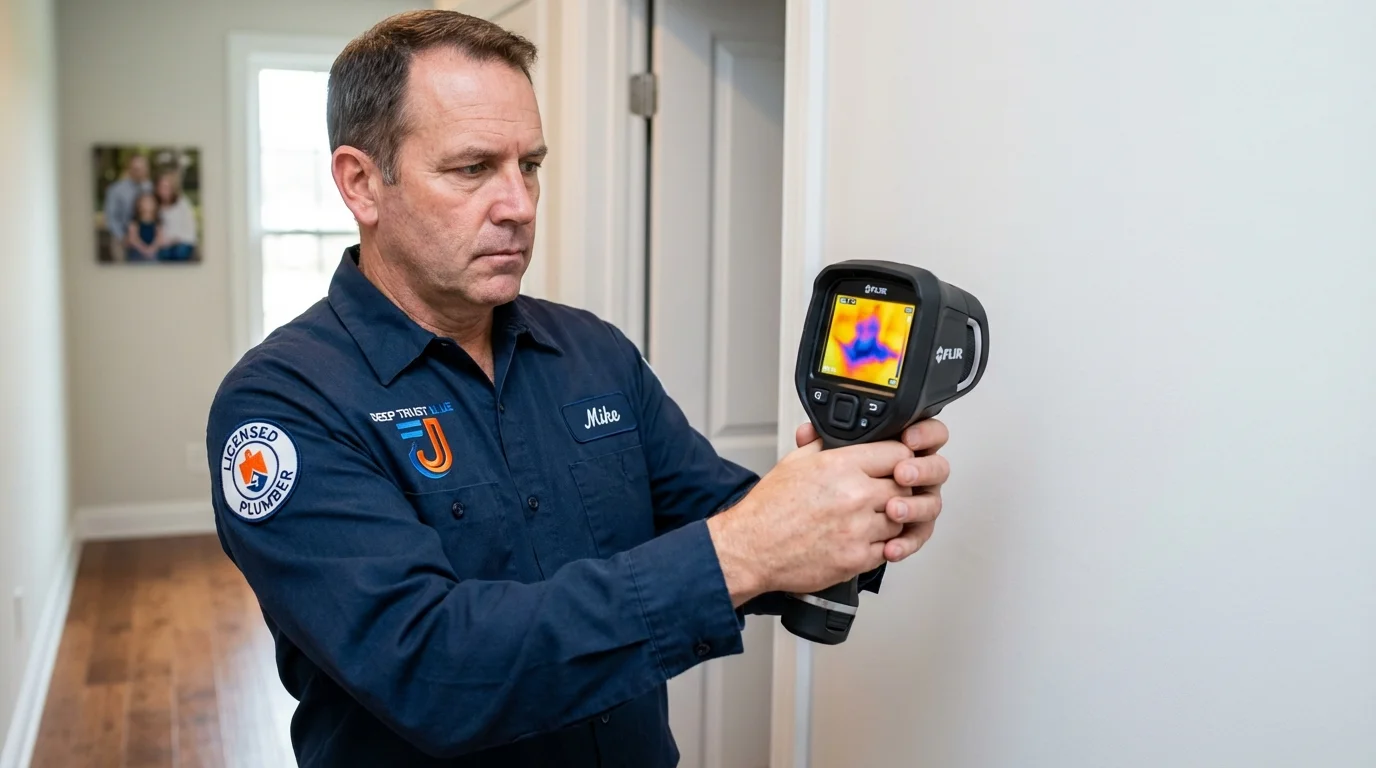 Thermal imaging leak detection by Johns Plumbing LLC in Halifax